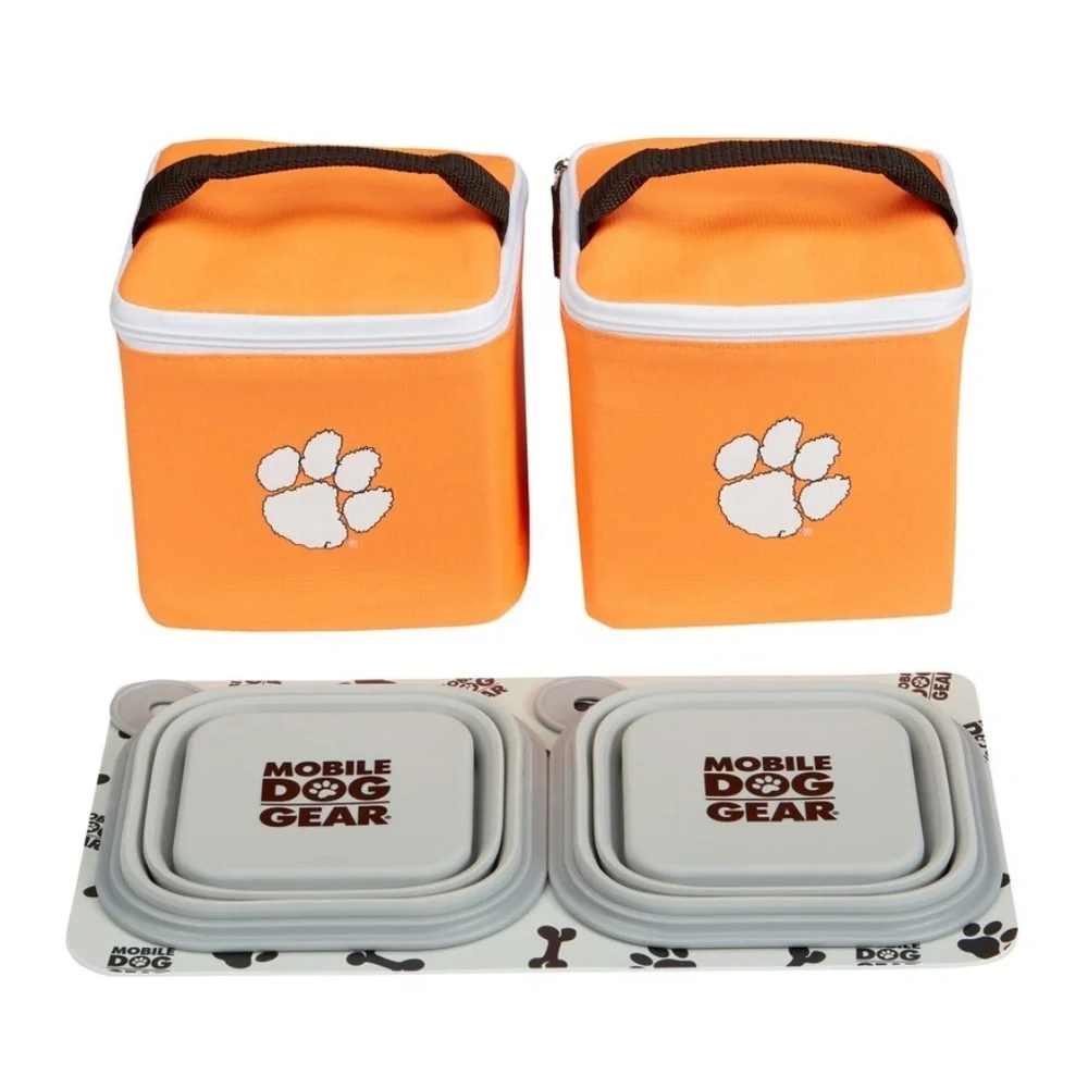 Mobile Dog Gear Clemson Tigers NCAA Away Bag (16.5” x 12” x 8”) Orange & Purple